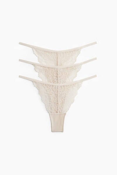 H&M 3’lü Dantel Tanga Thong Külot