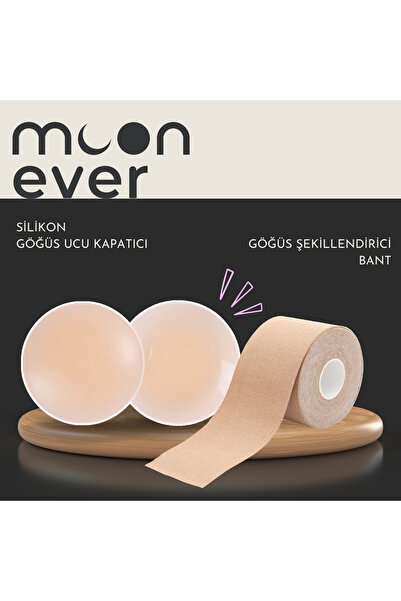 moonever by stopever Göğüs Şekillendirici Bant + Silikon Göğüs Ucu Kapatıcı