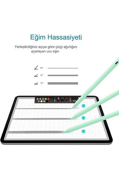 gökmer قلم لوحي بلوتوث 2025 متوافق مع iPad Pro 11 بوصة/13 بوصة (الجيل الثامن) مع معالج M5 ورفض PALM YES