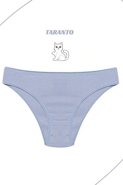 MİSTİRİK Slip din bumbac elastic cu nervuri model Taranto Culoare Liliac