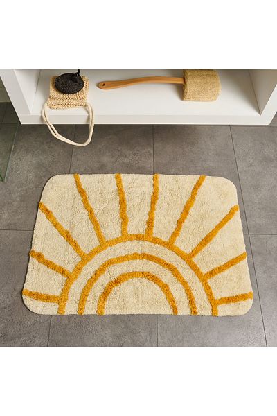 Evidea Soft Sun Tufting Bath Mat - Ecru - 60X90 cm