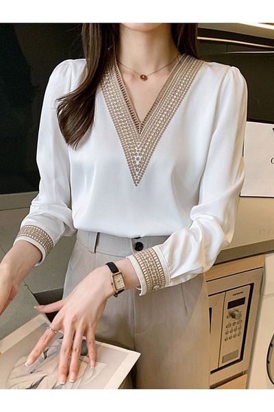 TRND Lace Collar Shirt