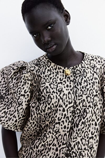 H&M Balon Kollu Bluz