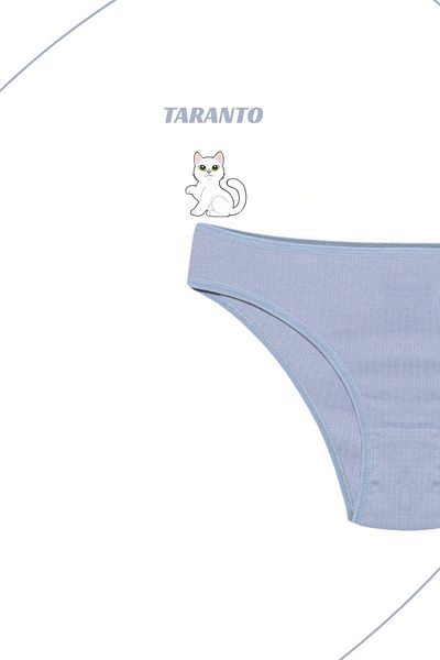 MİSTİRİK Slip din bumbac elastic cu nervuri model Taranto Culoare Liliac