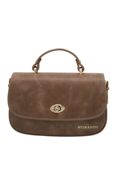 Meskanto Riva Genuine Leather Chain Strap Hand and Shoulder Bag