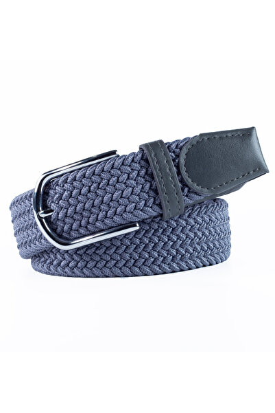Deribond Men's Belt 3.50 cm Braided Elastic Stretch Feature