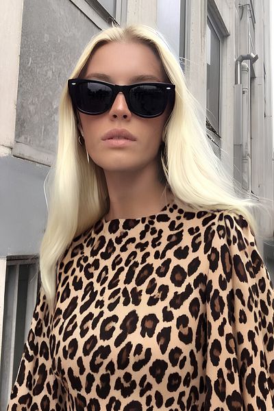 Eyesofia Unisex Black Classic Vintage Sunglasses