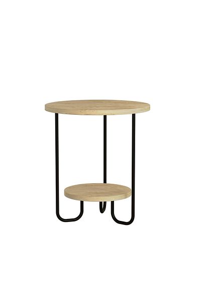 Mourah Home Corro Modern Side End Table Oak Multipurpose