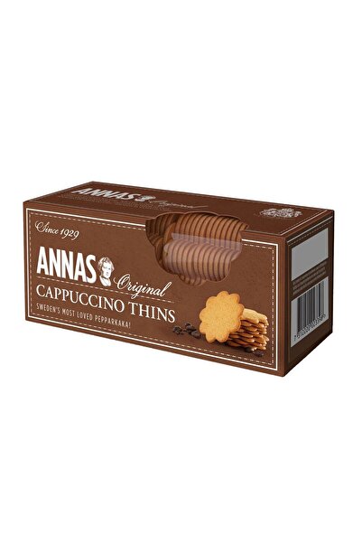 UMAMİCRAFT بسكويت أناز جينجر ثينز كابتشينو 150 غرام | بسكويت سويدي بنكهة القهوة