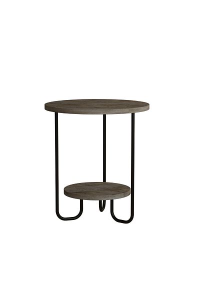 Mourah Home Corro Modern Side End Table Dark Coffee Multipurpose