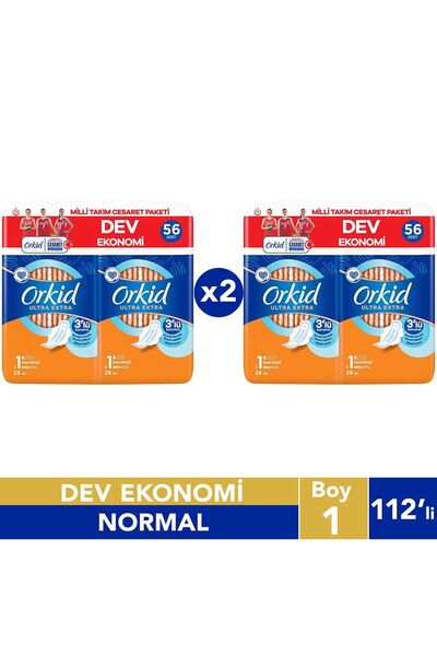 Orkid Ultra Extra Hijyenik Ped Normal 8li 14 Paket