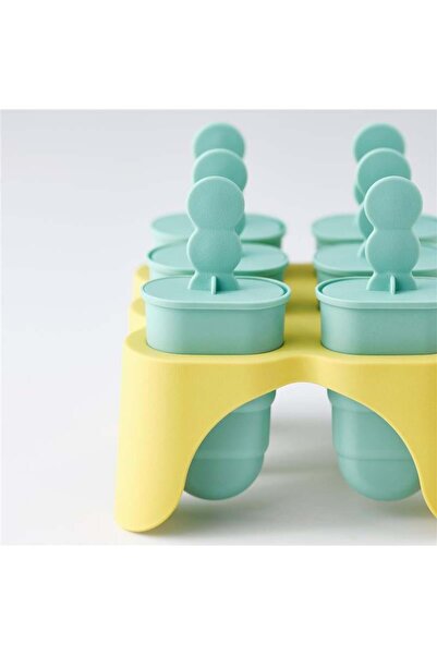 IKEA Uppfylld Ice Cream Mold Turquoise-Yellow 6 Pieces 00533239