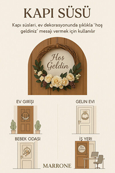 Marrone Authentic Vintage Door Ornament