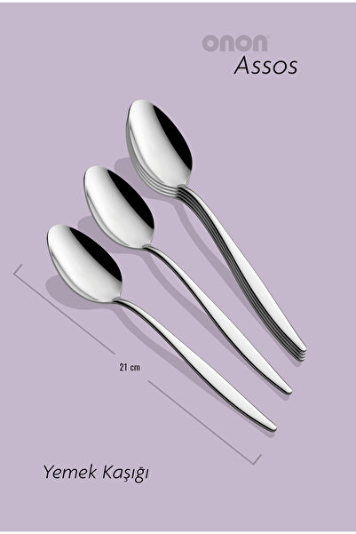 on-on Assos 6'lı Yemek Kaşığı Takımı