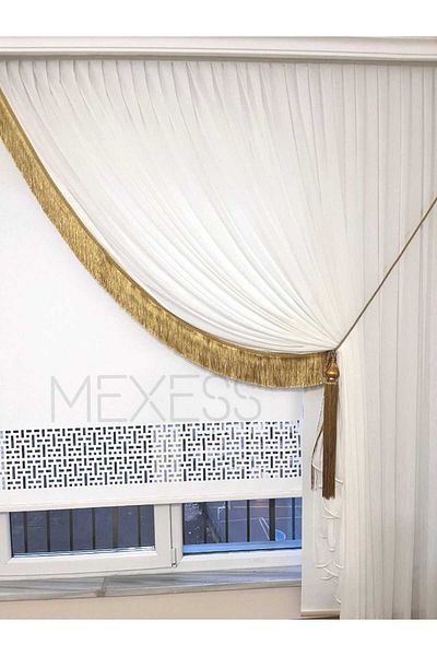 Mexess Premium Soft Bamboo Tulle - Heavy Gramaged, Draped, No Ironing (1X3 Sik Pile) - Right Double Breasted Tulle