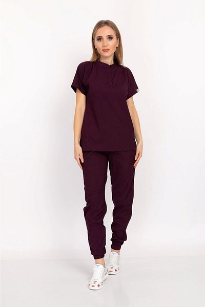 Nur Medikal Giyim Model Plum Çağla Costum din Lycra Moale cu Guler Domnă