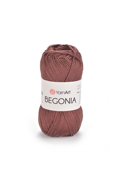 Yarnart Begonia - Mercerized Hand Knitting Νήμα Κόκκινο Καφέ-0077