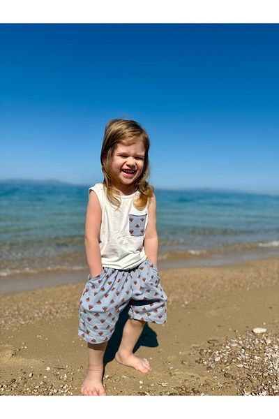 rg kidsstore Watermelon Printed Children's Undershirt and Shorts Set