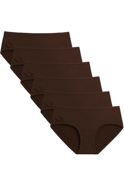 BEGATEKS High Waist Hipster Panties 6 Pack