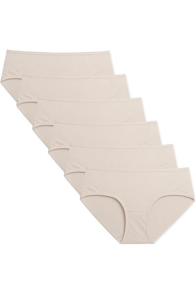 BEGATEKS High Waist Hipster Panties 6 Pack