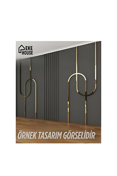 EKE HOUSE Ham Mdf Duvar Çıtası + Pleksi Oval Kesim Set (yapıştırıcı hediyeli)