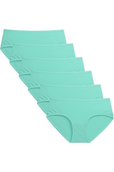 BEGATEKS High Waist Hipster Panties 6 Pack
