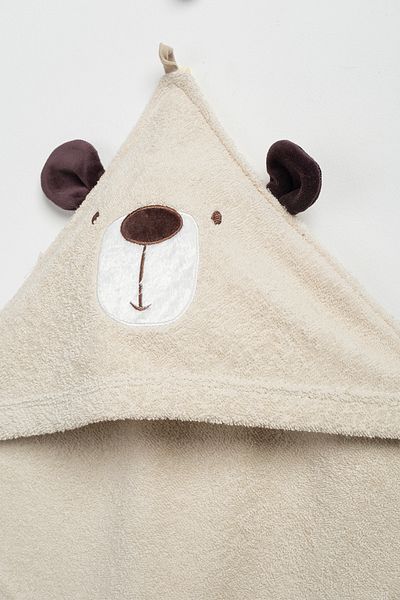 Bebitof Cute Teddy Bear Patterned 100% Cotton Bathrobe Set 0-2 Years Old Boxed