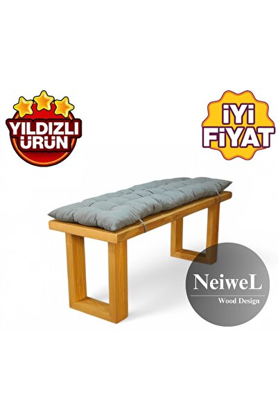 Neiwel Arwes Doğal Ahşap Bank-40cm-60cm