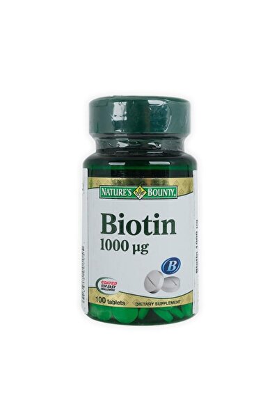 Nature's Bounty Biotin 1000 Mcg 100 Tablets