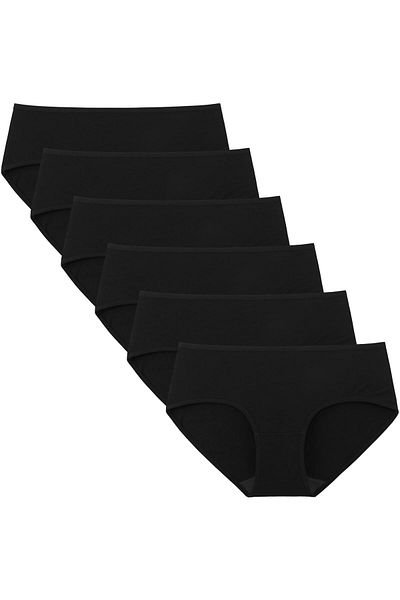 BEGATEKS High Waist Hipster Panties 6 Pack