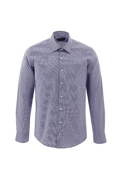 Abdullah Kiğılı Long Sleeve Slim Fit Slim Fit Non Iron Patterned Cotton Shirt