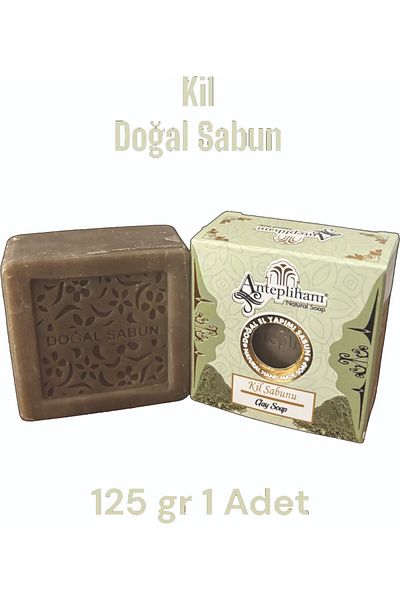 ANTEPLİHANI Clay Soap, Clay, Natural Handmade Natural Soap (1 Piece 125 Gr)