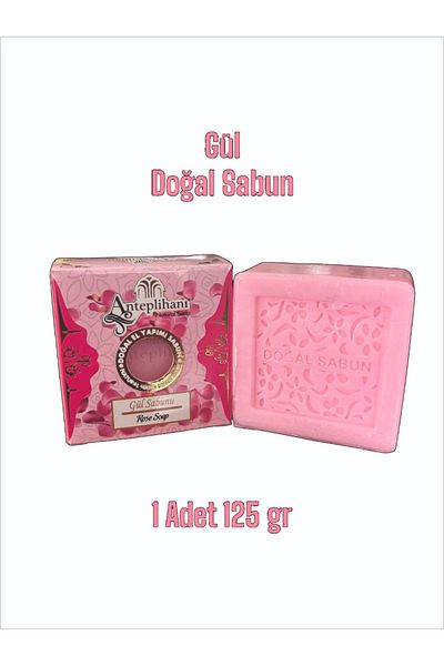 ANTEPLİHANI Rose Soap, Rose Oil Soap, Natural Hand Made Natural Soap, Soap (1 Pc 125 Gr)