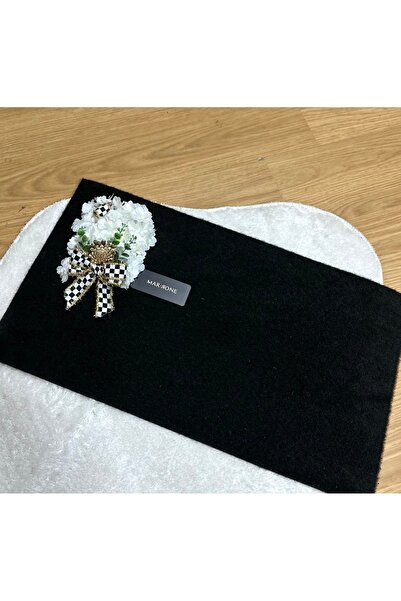 Marrone Black Spring Branches Checkered Ribbon Mop 70cm