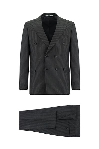 Kiğılı Striped Slim Fit Double-breasted Suit