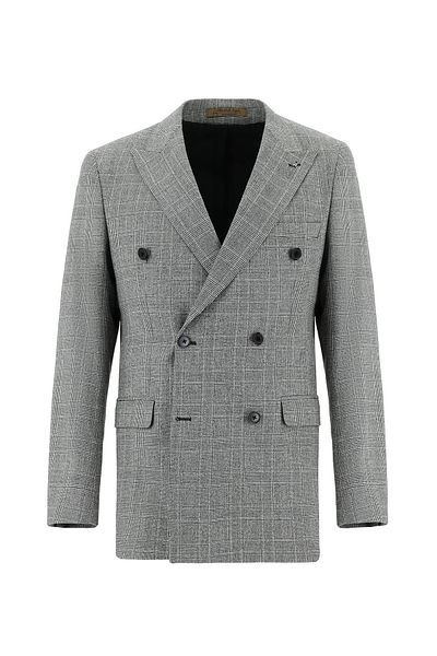 Abdullah Kiğılı Plaid Patterned Regular Fit Guabello Wool Suit