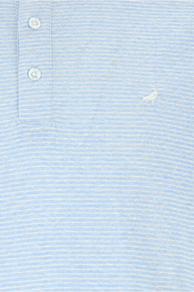 Abdullah Kiğılı Μπλουζάκι με κανονική εφαρμογή με κεντημένο βαμβακερό λινό γιακά πόλο