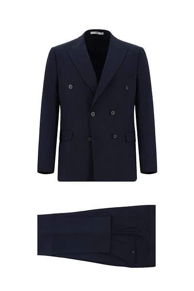 Kiğılı Striped Slim Fit Double-breasted Suit