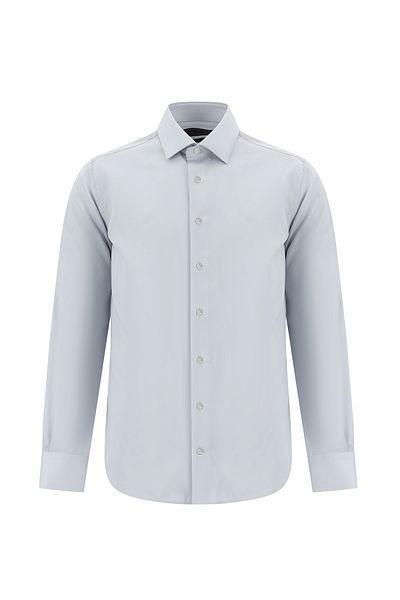 Abdullah Kiğılı Non Iron Satin Cotton - LonG Sleeve Slim Fit Shirt