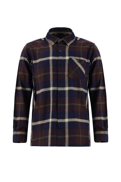 Abdullah Kiğılı Plaid Patterned Long Sleeve Lumberjack Cotton Shirt - Regular Fit