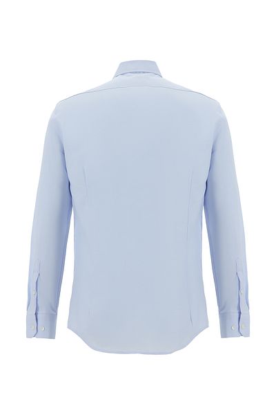 Abdullah Kiğılı Long Sleeve Slim Fit Oxford Cotton Shirt - Non Iron
