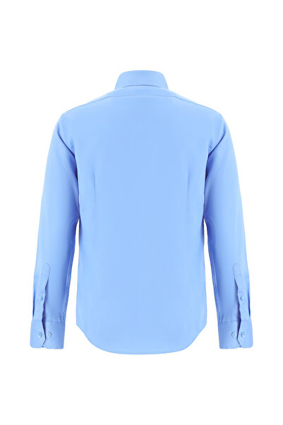 Abdullah Kiğılı Cămașă clasică din bumbac satinat, cu mânecă lungă, slim fit, fără călcat