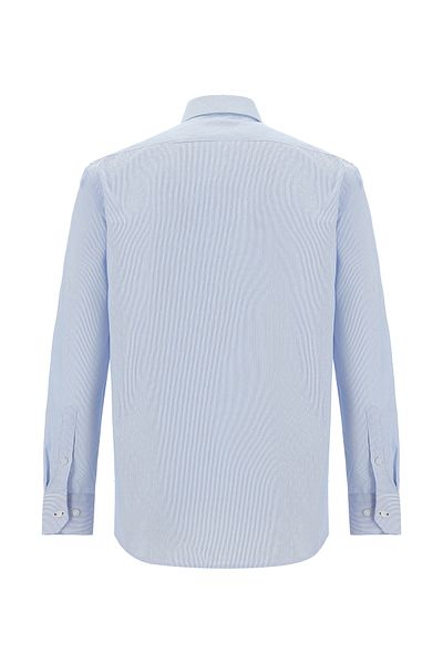 Abdullah Kiğılı Long Sleeve Non Iron Classic Patterned Cotton Shirt
