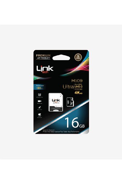 Linktech 16Gb Micro Sd 4K Ultra Memory Card