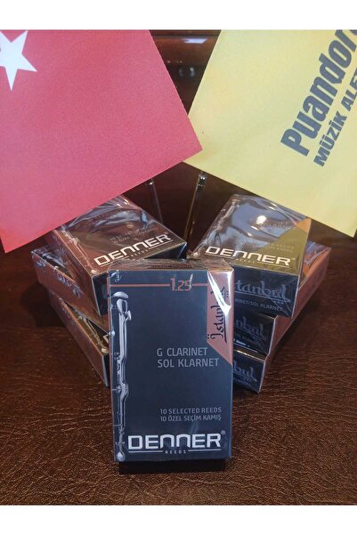 PUANDORG Denner Sol Klarnet Kamışı 1.25 Numara Istanbul Serisi. Yüksek Kalite...