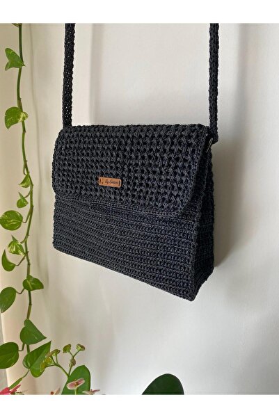 CreativeCraftt Kağıt İp Kapaklı Kutu Çanta, Omuz Çantası