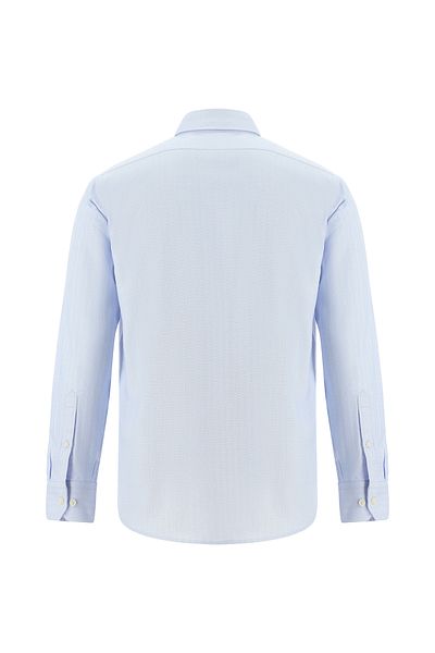 Abdullah Kiğılı Long Sleeve Classic Patterned Cotton Shirt