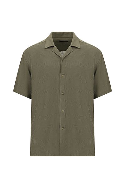 Kiğılı Short Sleeve Regular Fit Patterned Sports Knitted Shirt