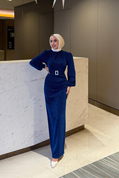 Tarzım Tuba Seçil Simli Tesettür Abiye