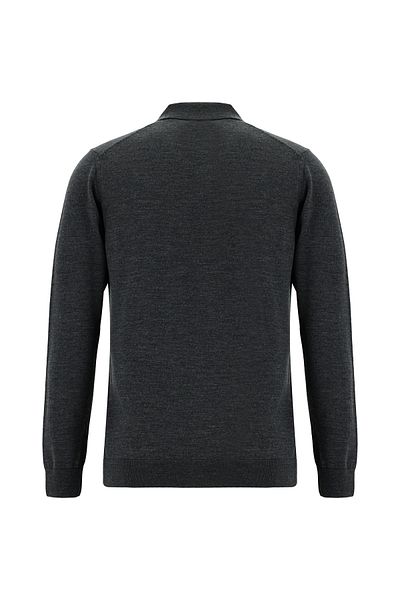Abdullah Kiğılı Polo Neck Regular Fit Wool Knitwear Sweater